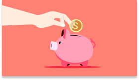 Piggy bank illustration